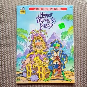Vintage Golden Books Muppet Treasure Island Big Coloring Book 1995 Kermit Piggy
